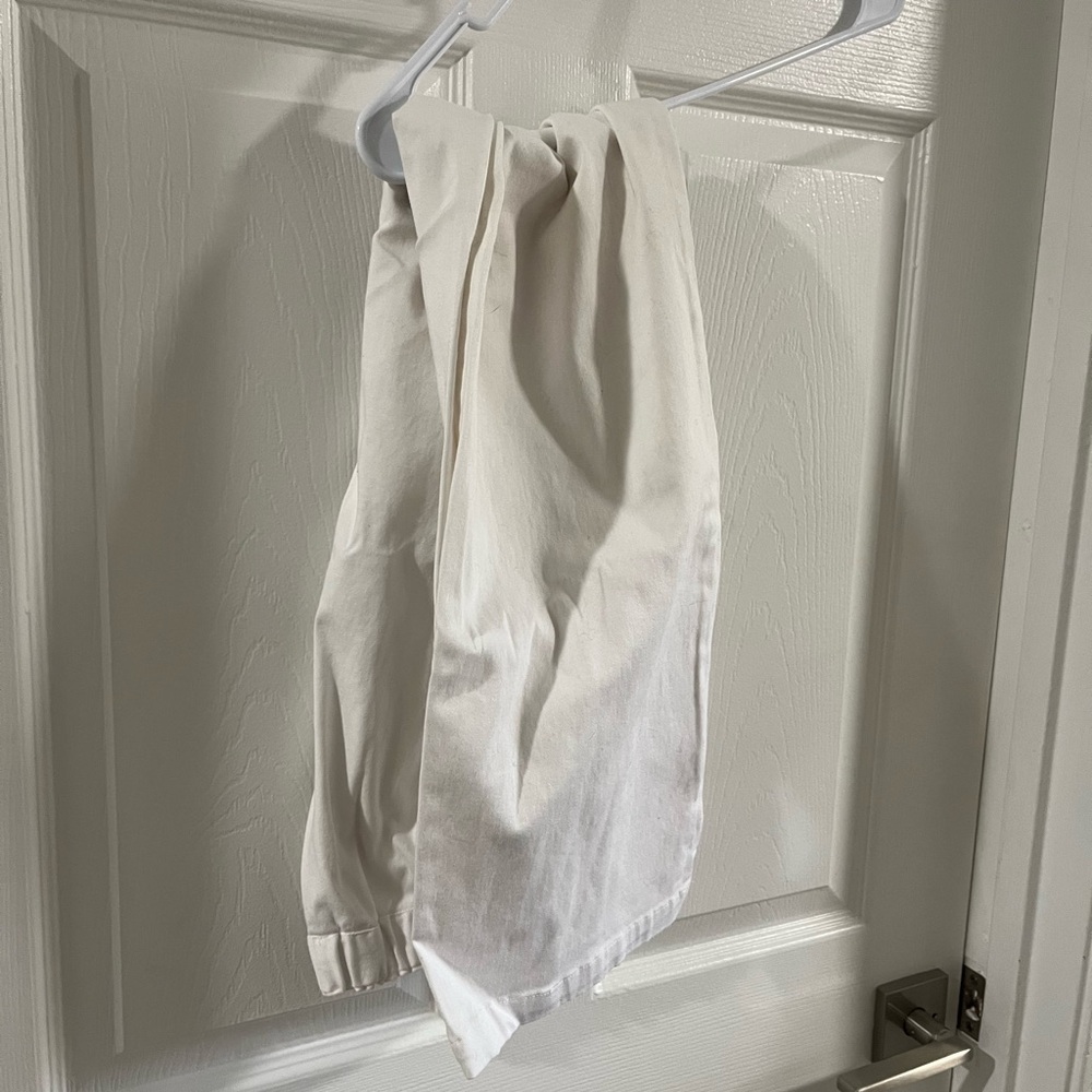 Ulla Popken White Cropped Pants